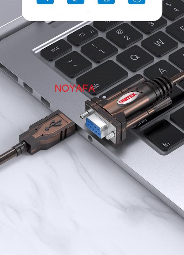 Cáp USB sang cổng Com Rs232 chân âm Unitek Y-105D